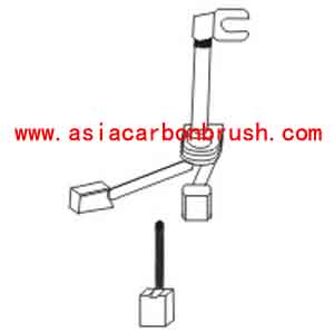 Hitachi carbon brush,carbon brush for automobile,car carbon brush,Hitachi 91202 JASX 49-61 1-JAS 49 2-JAS 61